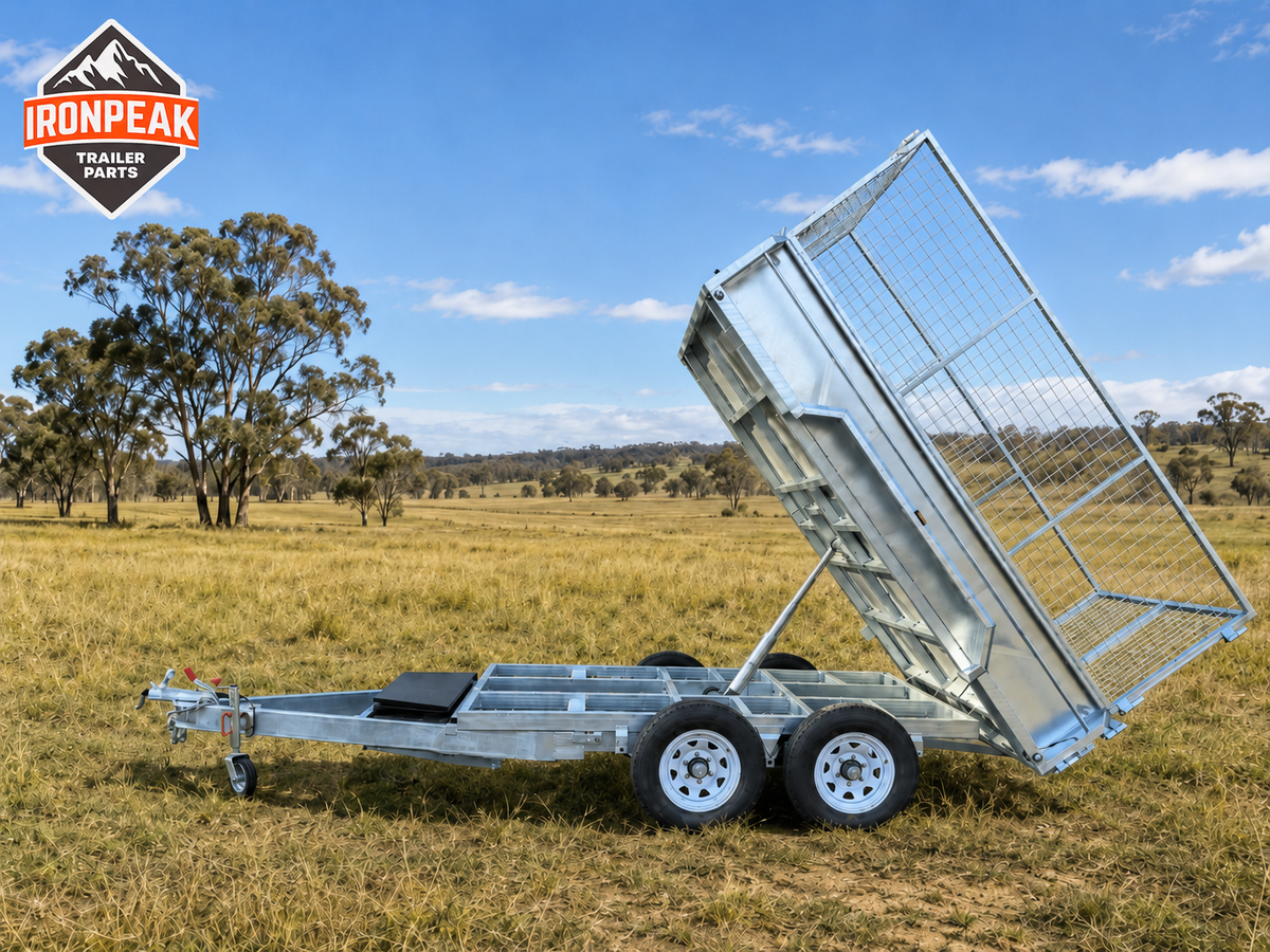 IronPeak 10x5 Hydraulic Tipper Hot-Dip Galvanised Tandem Axle Trailer