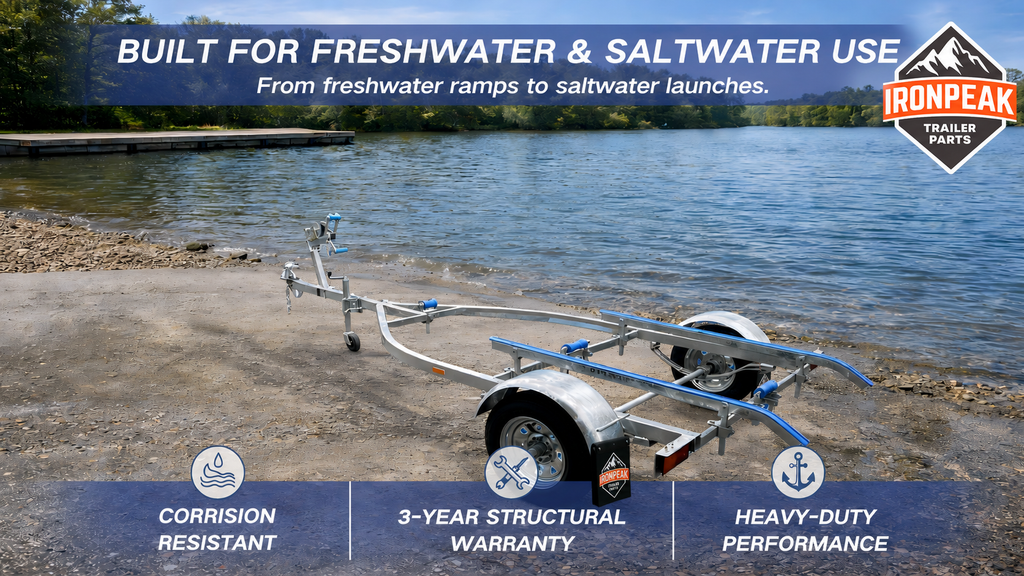 IronPeak 4.6M Alloy Hull Boat Trailers