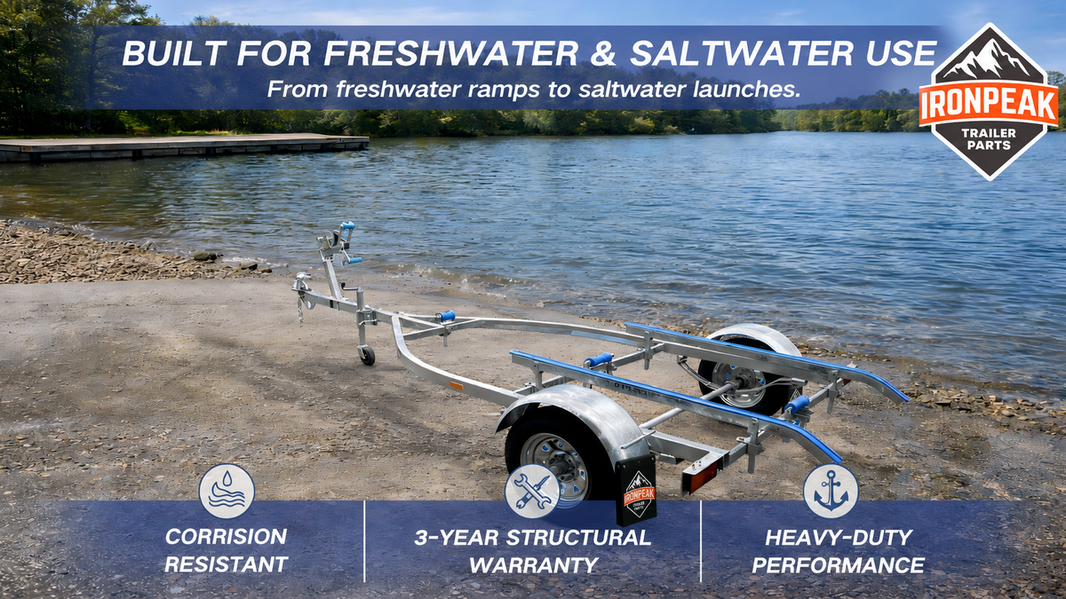 IronPeak 4.6M Alloy Hull Boat Trailers