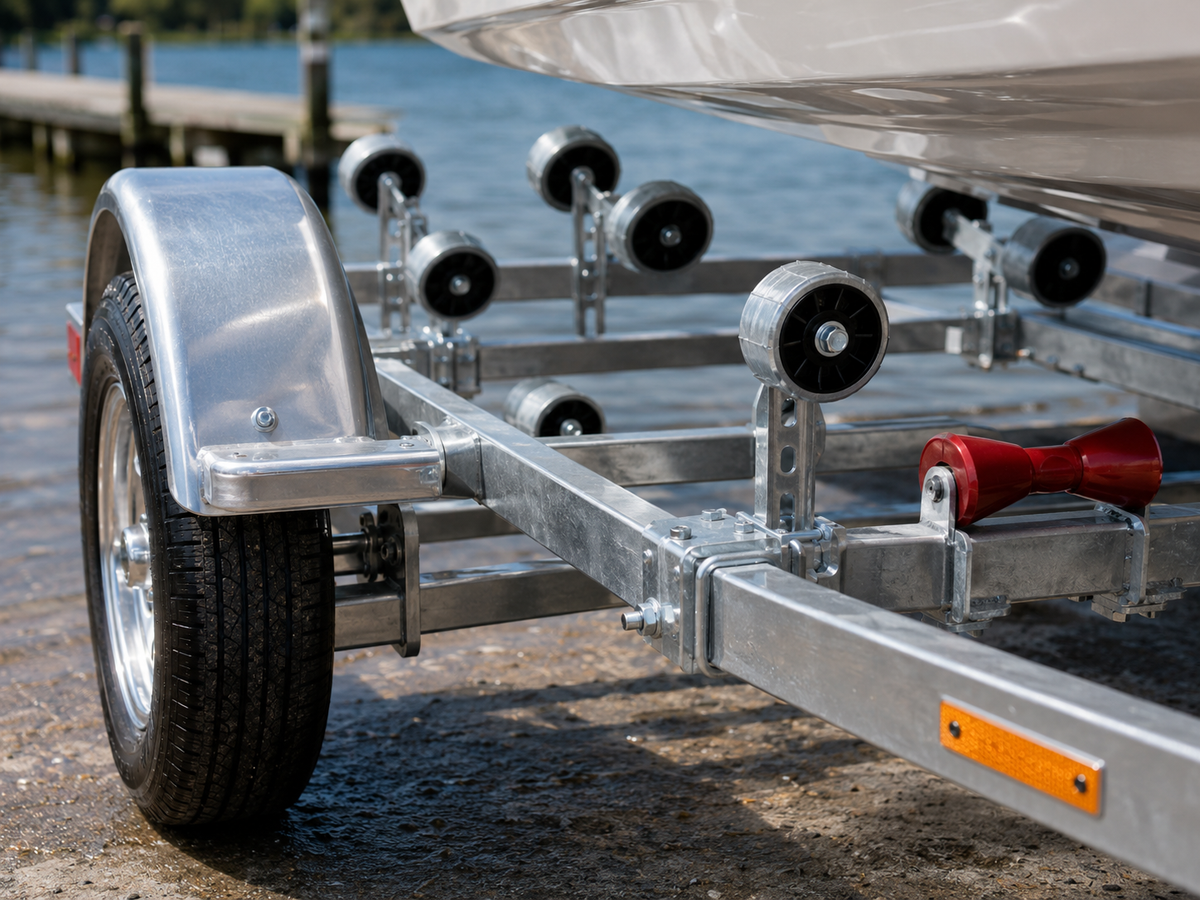IronPeak 3.7M Fiberglass Hull Boat Trailer