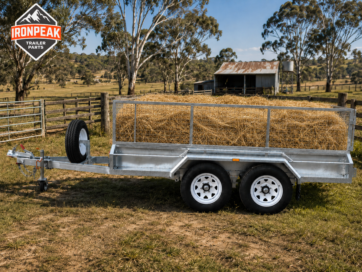 IronPeak 12 x 6 Heavy Duty Fully Welded Hot-Dip Galvanised Tandem Axle Trailers ATM 3200KG